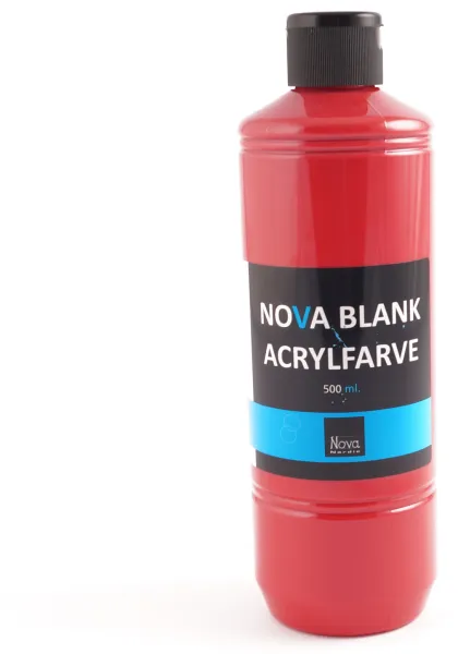 Nova ακρυλικό χρώμα γυαλιστερό 500 ml. Κόκκινο