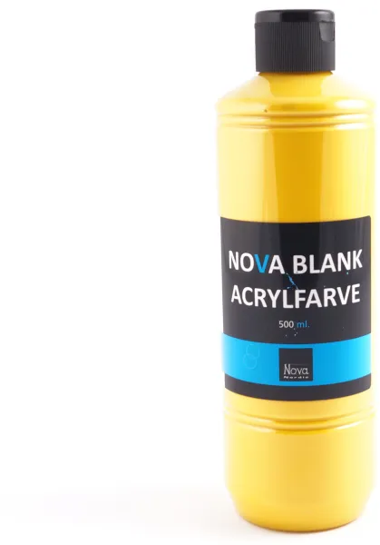 Nova ακρυλικό χρώμα γυαλιστερό 500 ml. Ηλιακό κίτρινο