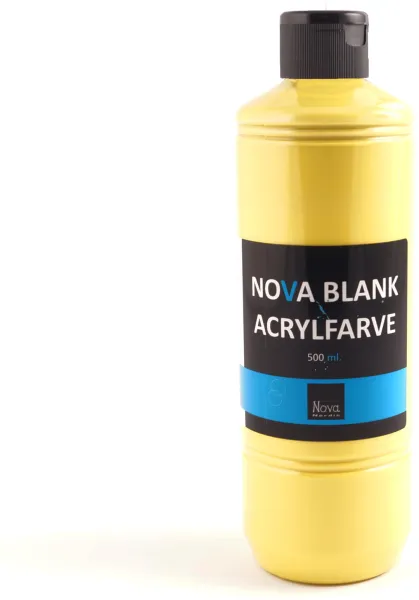 Nova ακρυλικό χρώμα γυαλιστερό 500 ml. Πρωτεύον Κίτρινο