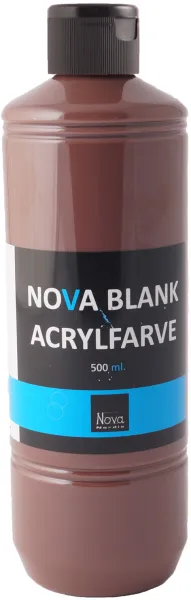 Nova ακρυλικό χρώμα γυαλιστερό 500 ml. Καφέ