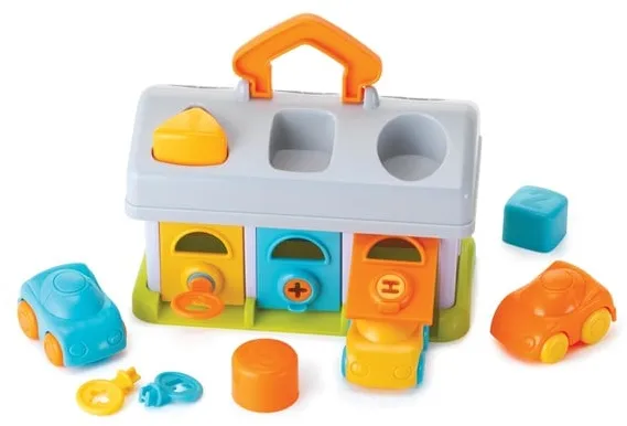 Γκαράζ B-Kids Infantino με 3 αυτοκίνητα και κλειδιά