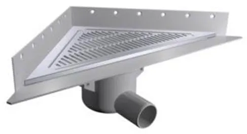 Σετ αποστράγγισης δαπέδου Purus Corner Ø50 mm οριζόντιο με