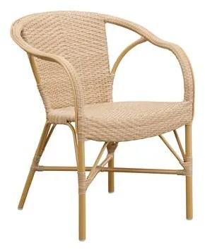 Sika-Design Madeleine Εξωτερική Καρέκλα Καφέ Φυσικό/Αμύγδαλο