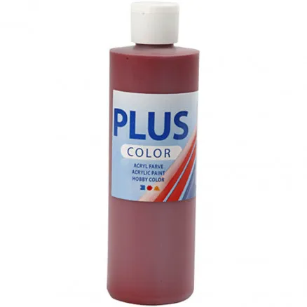 Plus Color χρώμα χόμπι, παλ. κόκκινο, 250 ml/ 1 φλ.