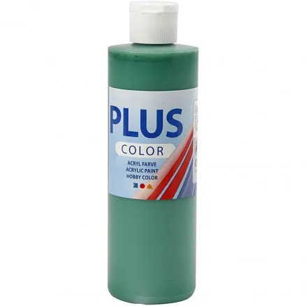 Plus Color χρώμα χόμπι, λαμπερό πράσινο, 250 ml/1 φλ.