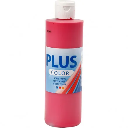 Plus Color χρώμα χόμπι, πρωτεύον κόκκινο, 250 ml/ 1 φλ.