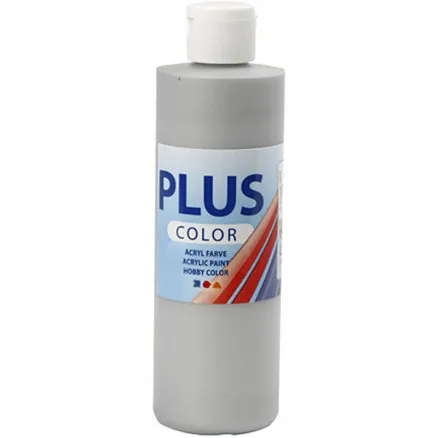 Plus Color χρώμα χόμπι, ασημί, 250 ml/1 φλ.