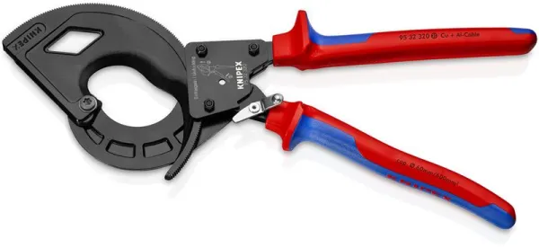 Knipex Κόφτης καλωδίων (Αρχή καστάνιας, 3 ταχυτήτων) μαύρος ατραμεντιρισμένος, με λαβή πολλαπλών συστατικών 320 mm
