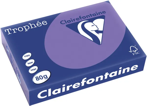 Q-connect Trophee χαρτί αντιγραφής A4 80g έντονο μωβ 500 φύλλα