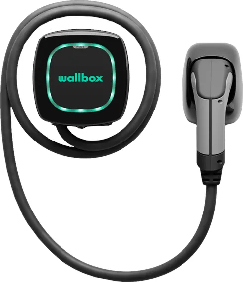 Wallbox Pulsar Plus φορτιστής με Wi-Fi, 22 kW, 7 μέτρα, Τύπος 2, μαύρο