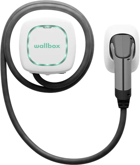 Wallbox Pulsar Plus φορτιστής με Wi-Fi, 22 kW, 7 μέτρα, Τύπος 2, λευκό