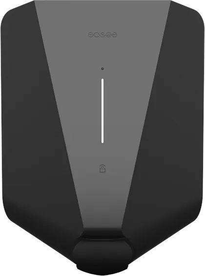 Easee LITE φορτιστής 11 kW με μετρητή kWh, Τύπος 2, WiFi και 4G, Μαύρο