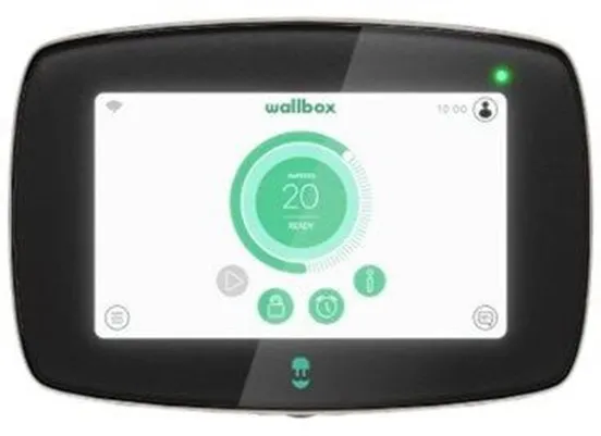 Wallbox Commander 2 φορτιστής με Wi-Fi, 22 kW, 5 μέτρα, Τύπος 2, μαύρο