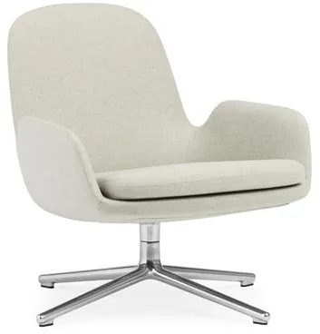 Normann Copenhagen Πολυθρόνα Era Χαμηλή με Περιστρεφόμενη Βάση Αλουμινίου/Main Line Flax MLF20