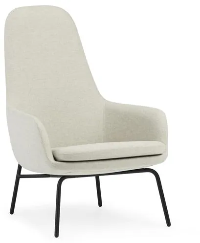 Normann Copenhagen Era Πολυθρόνα Ψηλή Μαύρο Ατσάλι/Main Line Flax MLF20