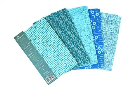 Tissu de Marie Fat Quarter Τιρκουάζ 50x57cm - 5 τεμ.