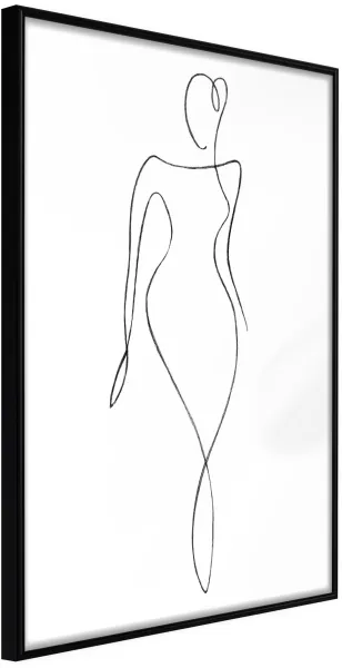 ARTGEIST Αφίσα με κορνίζα - Impeccable Figure Χρυσό 40x60