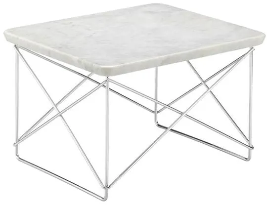 Vitra Occasional LTR Κομοδίνο Ανοιχτό Μάρμαρο/Χρώμιο