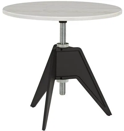 Tom Dixon Screw Πλαϊνό Τραπέζι Ø60 Λευκό