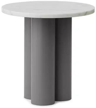 Normann Copenhagen Dit Πλαϊνό Τραπέζι Γκρι/Λευκό Carrara
