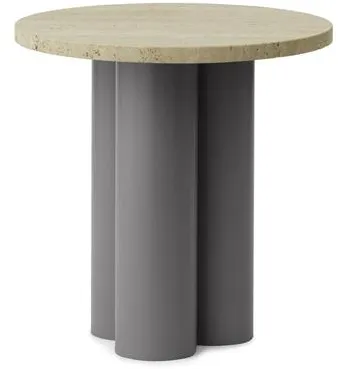 Normann Copenhagen Dit Πλαϊνό Τραπέζι Γκρι/Travertine Light
