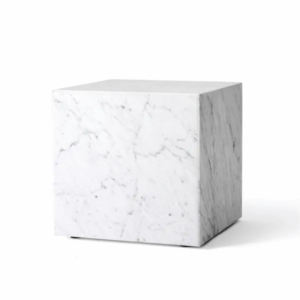 Audo Plinth Τραπεζάκι Καναπέ Κυβικό Μάρμαρο Καράρα