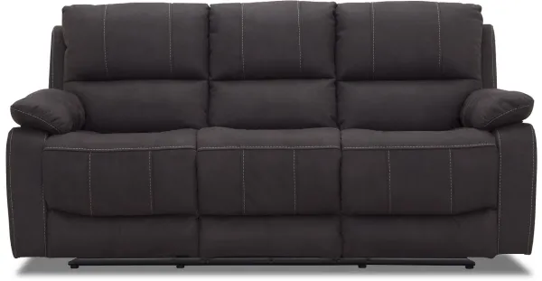 HAGA Texas 3 ατόμων καναπές recliner - γκρι ύφασμα