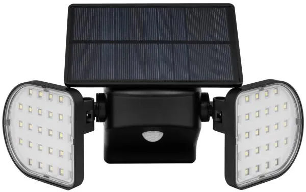 Διπλή ηλιακή λάμπα με προβολέα 1,5W