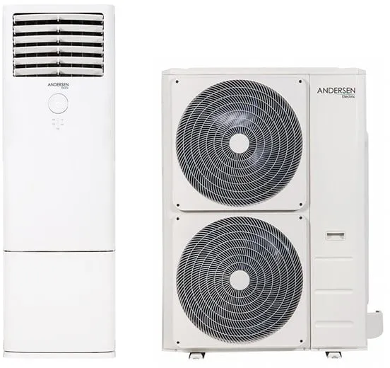 Andersen Electric Apollo 48000 αντλία θερμότητας αέρα/αέρα, 18,5 kW, 45–370 m², λευκό